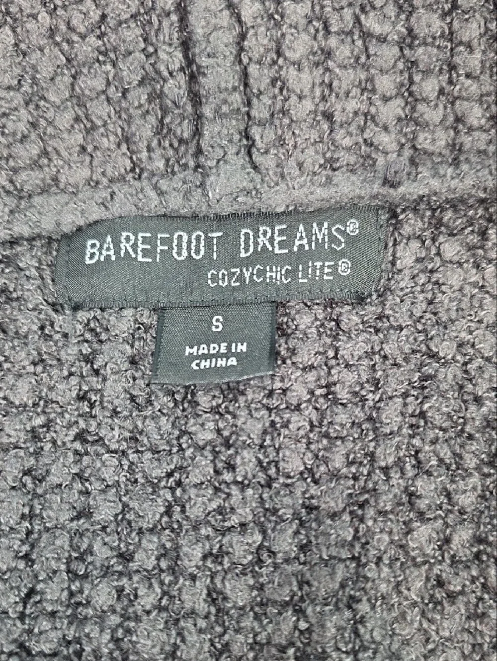 Barefoot Dreams CozyChic Lite Circle Cardi Draped Cardigan Gray‎ S